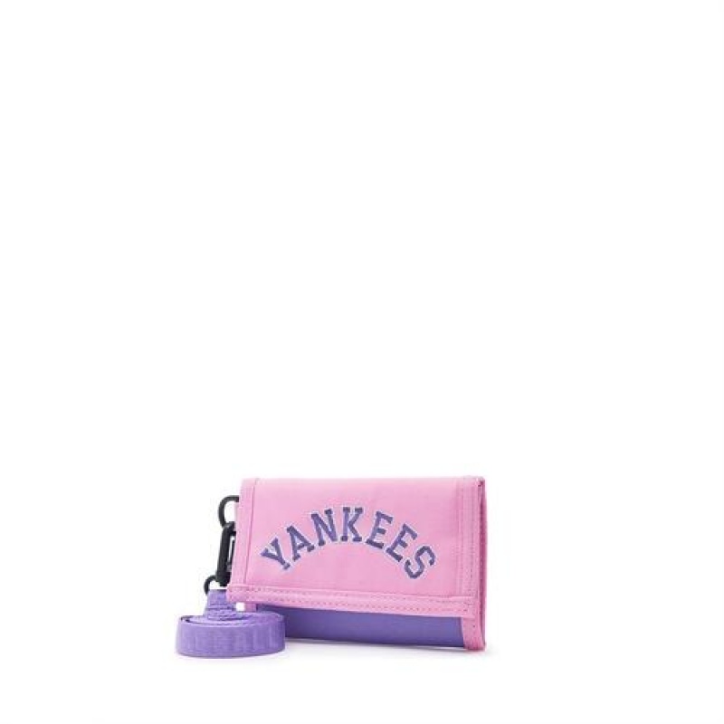 MLB Varsity Card Wallet Accessories Pink | USA_MLB12440