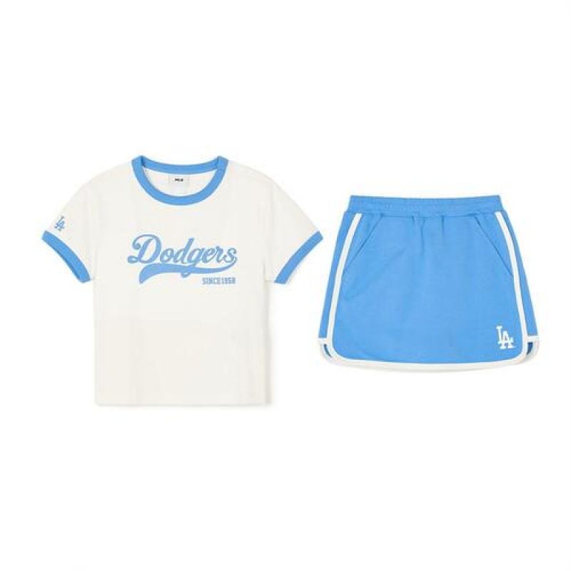 MLB Varsity Girls\' Sportive Skirt Set Up Bottoms Blue | USA_MLB27609