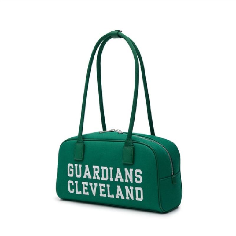 MLB Varsity Jacquard Canvas Square Tote Bags Green | USA_MLB18162