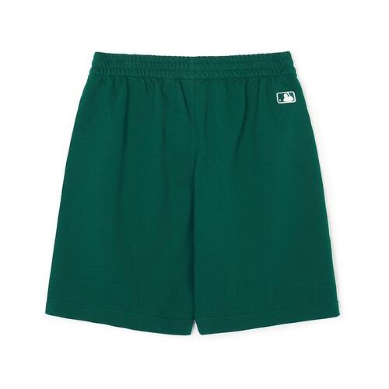 MLB Varsity Logo 9in Shorts Bottoms Green | USA_MLB86790