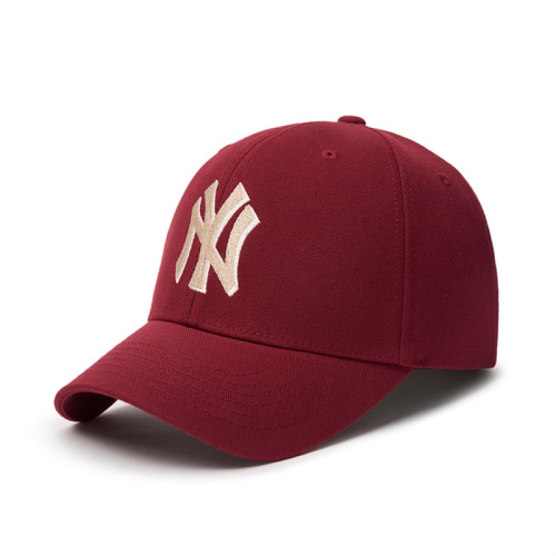 MLB Varsity Medium Logo Structured Baseball Caps Red | USA_MLB98987