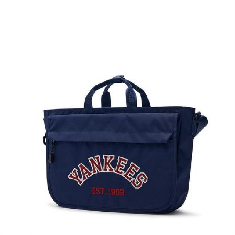 MLB Varsity Messenger Bag Accessories Navy | USA_MLB97968