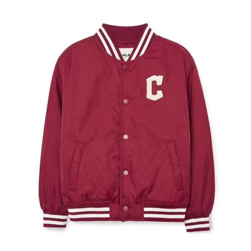 MLB Varsity Nylon Baseball Jp Outerwear Red | USA_MLB82296