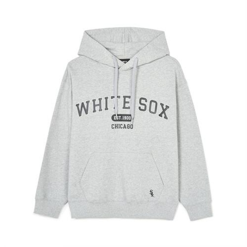 MLB Varsity Over Fit Hoodie Grey | USA_MLB99582