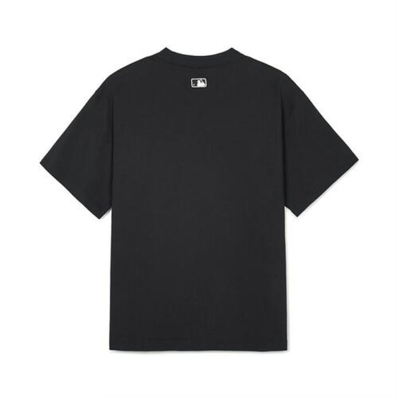 MLB Varsity Over Fit T Shirts Black | USA_MLB69310