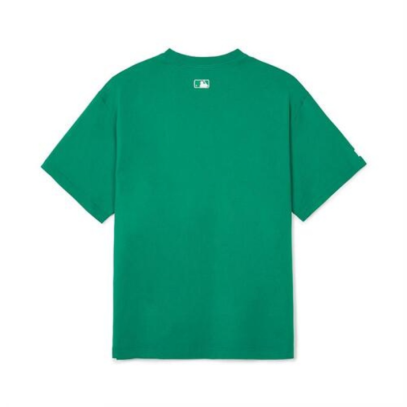 MLB Varsity Over Fit T Shirts Green | USA_MLB23126