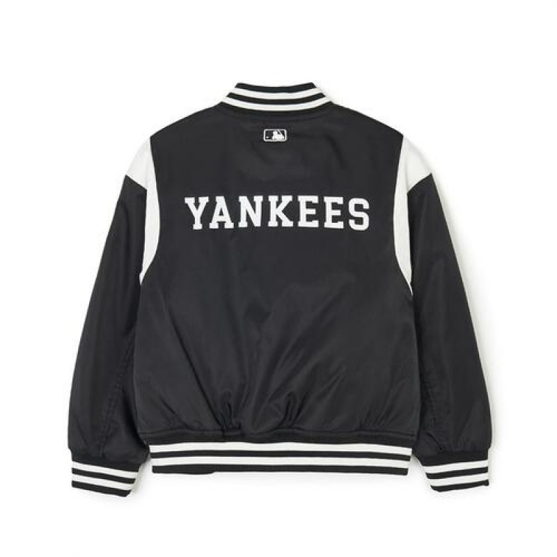 MLB Varsity Padding Jumper Outerwear Black | USA_MLB98828