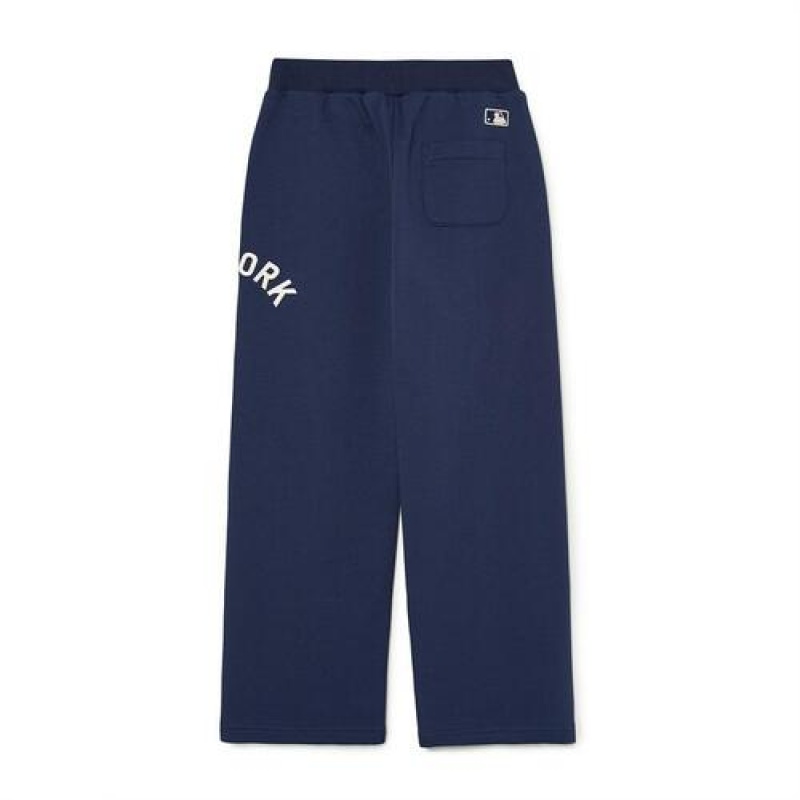 MLB Varsity Sweat Pants Bottoms Navy | USA_MLB82764