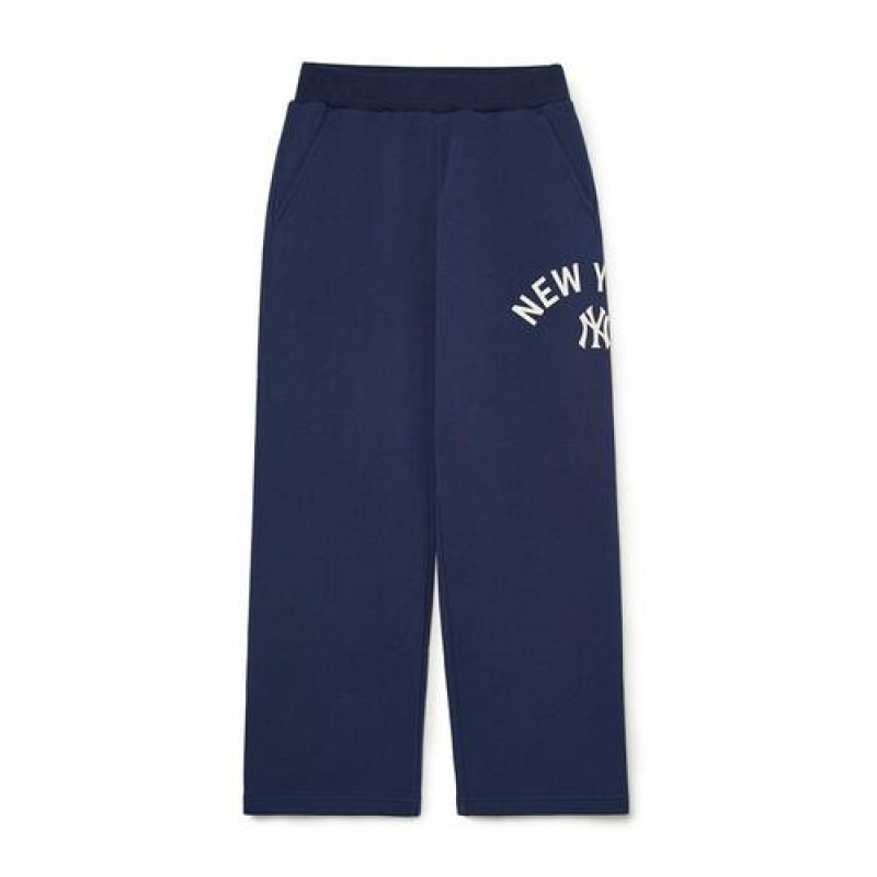 MLB Varsity Sweat Pants Bottoms Navy | USA_MLB82764