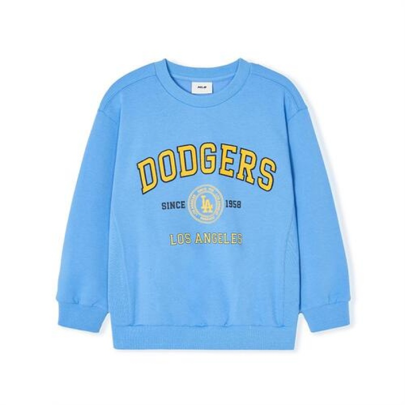 MLB Varsity Sweatshirt Tops Blue | USA_MLB84311