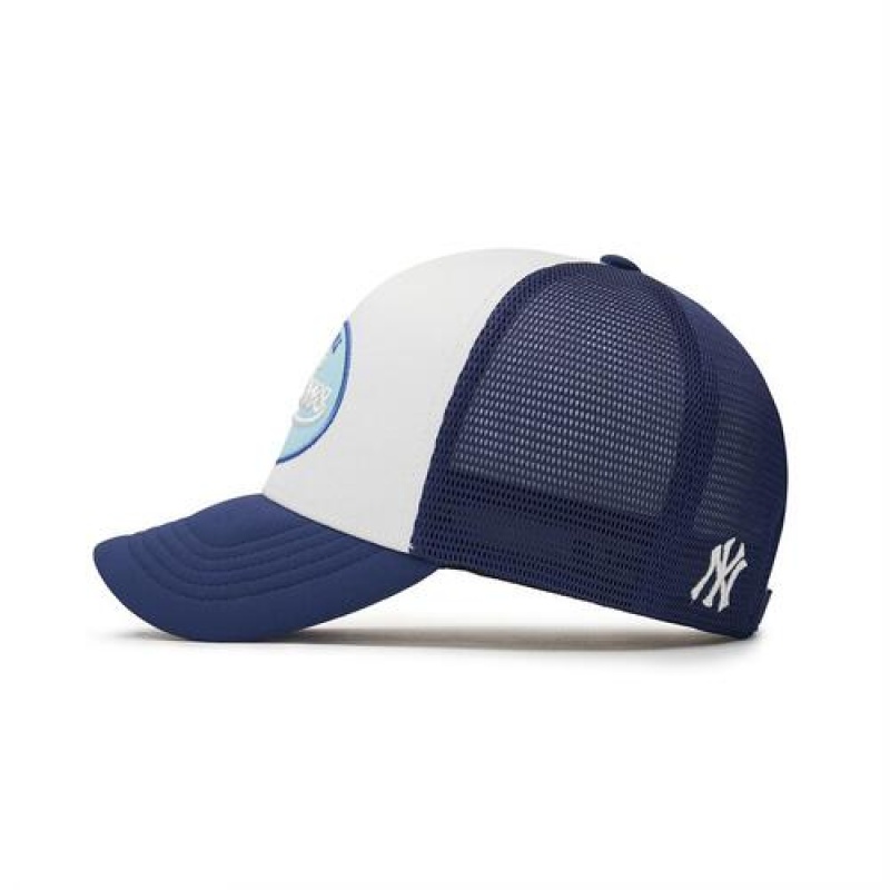 MLB Varsity Wappen Baseball Caps White / Navy | USA_MLB82404