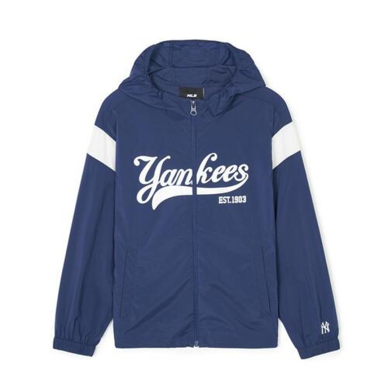 MLB Varsity Windbreaker Outerwear Navy | USA_MLB52785