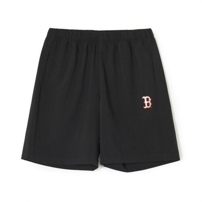 MLB Varsity Woven Shorts Bottoms Black | USA_MLB71790