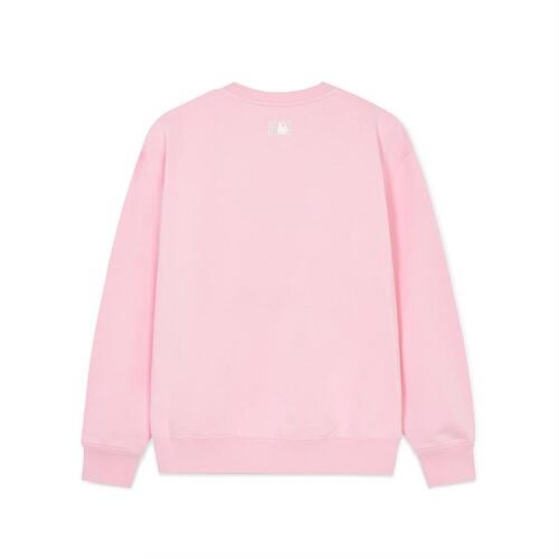 MLB Women Varsity Overfit Sweatshirts Pink | USA_MLB74143