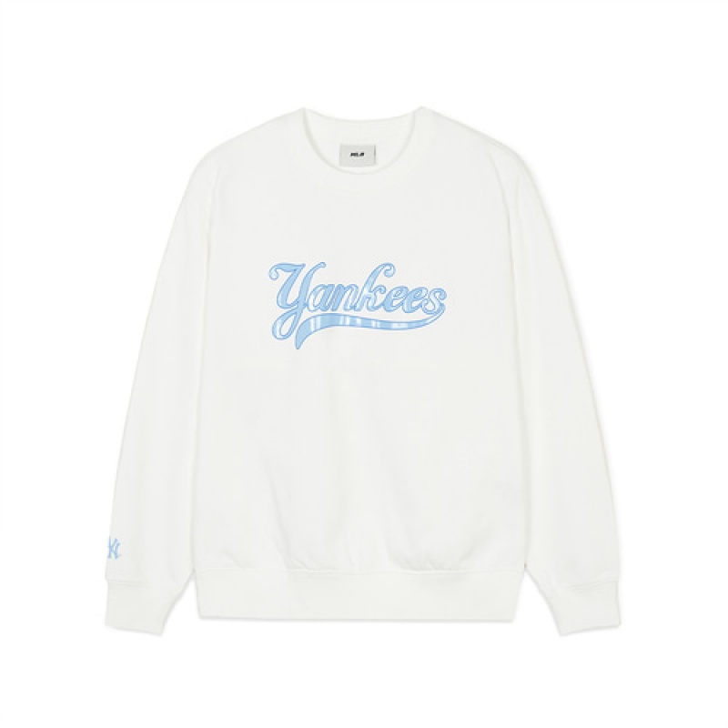 MLB Women Varsity Overfit Sweatshirts White | USA_MLB71065