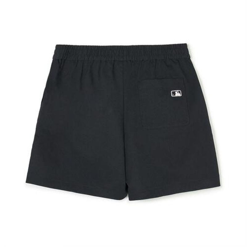 MLB Women`s Basic Cotton Touch 5.5in Woven Shorts Bottoms Black | USA_MLB92004