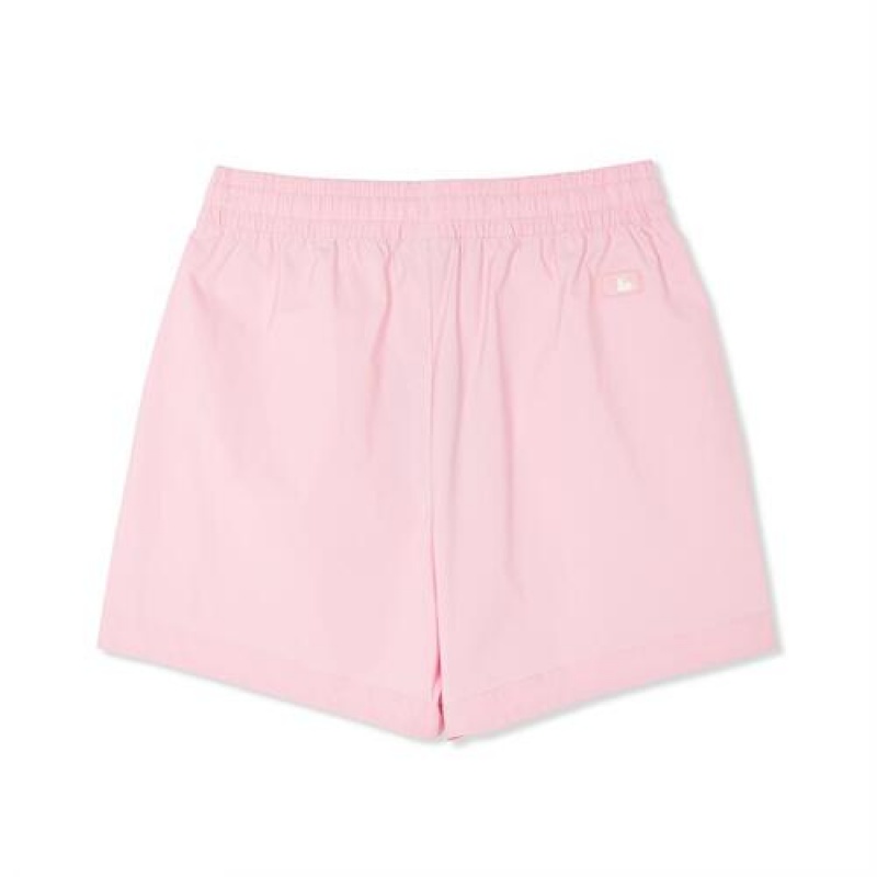 MLB Women`s Sportive Varsity 4in Woven Shorts Bottoms Pink | USA_MLB82610