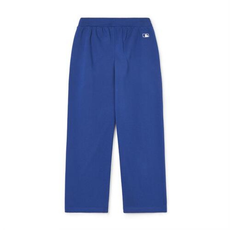 MLB Women`s Varsity Pintuck Wide Pants Bottoms Blue | USA_MLB94729