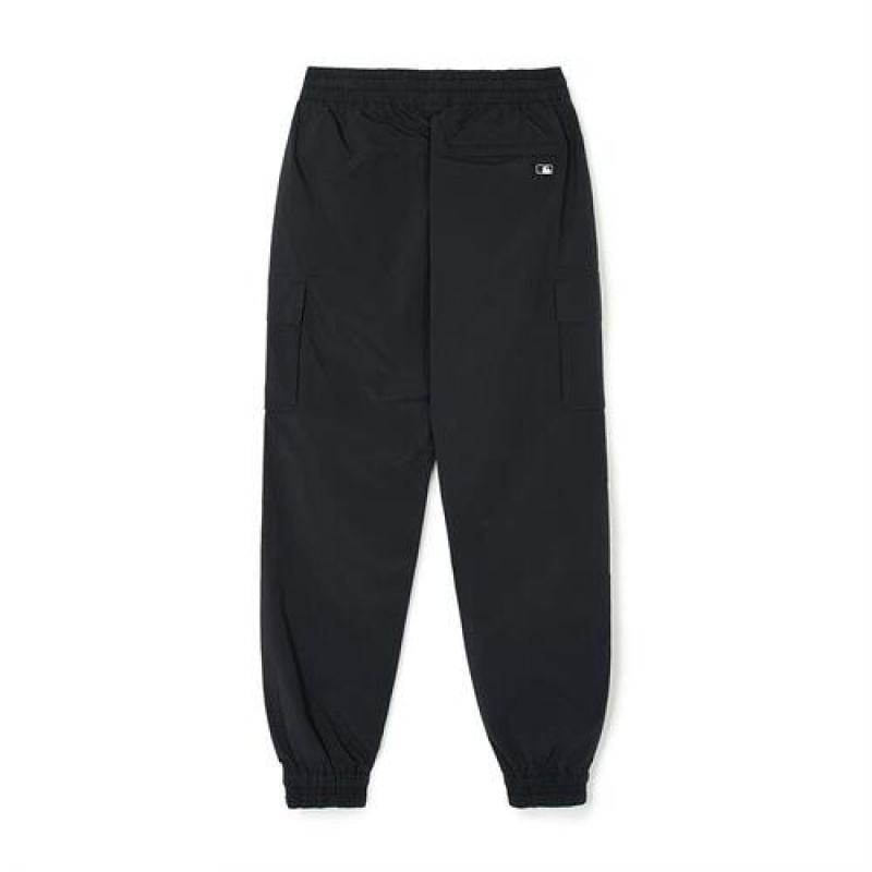 MLB Women`s Varsity Sportive Woven Cargo Track Pants Bottoms Black | USA_MLB29914