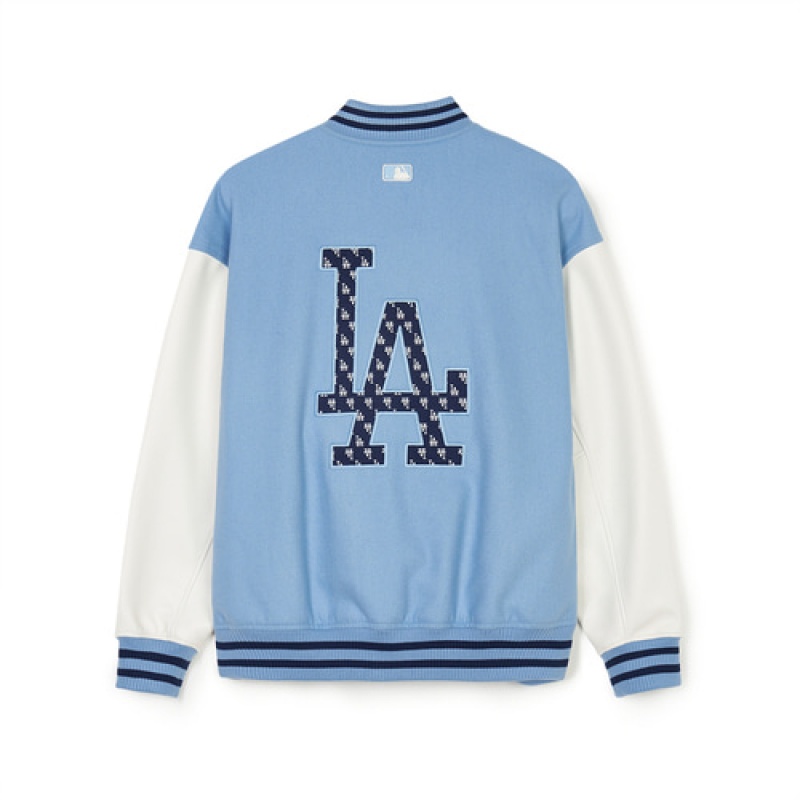 MLB Wool Big Lux Varsity Outerwear Blue / White | USA_MLB58696