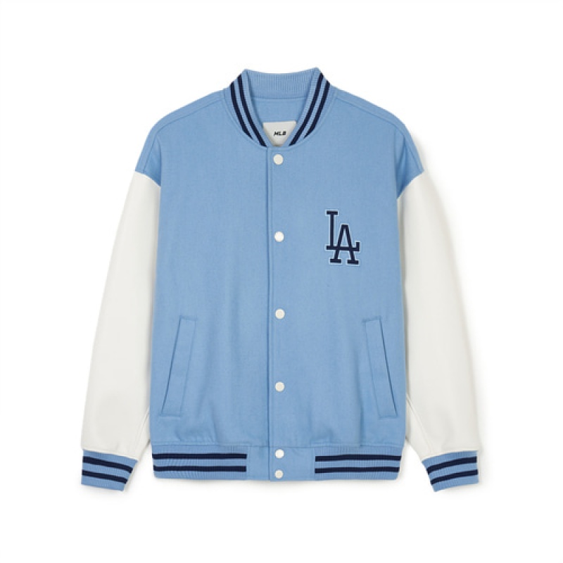 MLB Wool Big Lux Varsity Outerwear Blue / White | USA_MLB58696