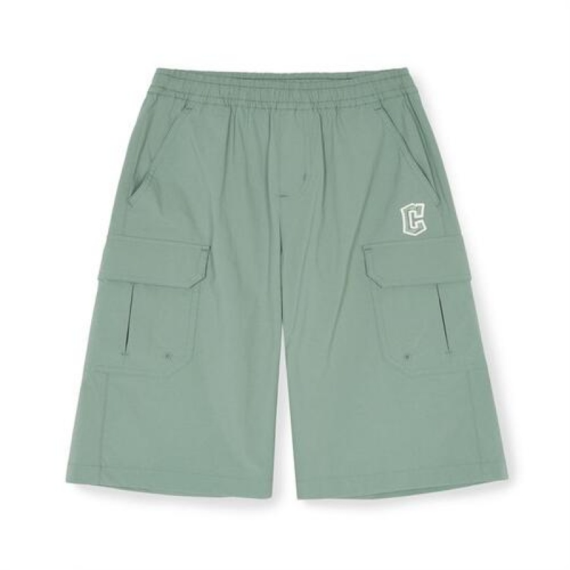 MLB Woven Cargo Pants Bottoms Green | USA_MLB86560