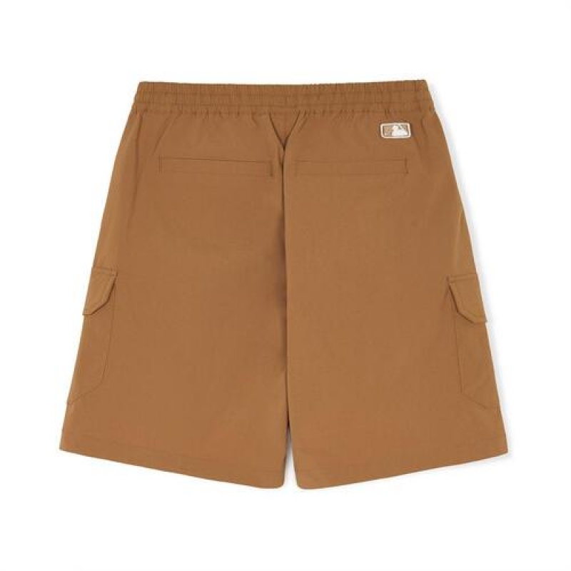 MLB Woven Cargo Shorts Bottoms Beige | USA_MLB84788