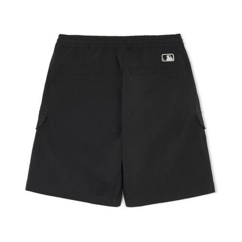 MLB Woven Cargo Shorts Bottoms Black | USA_MLB37502